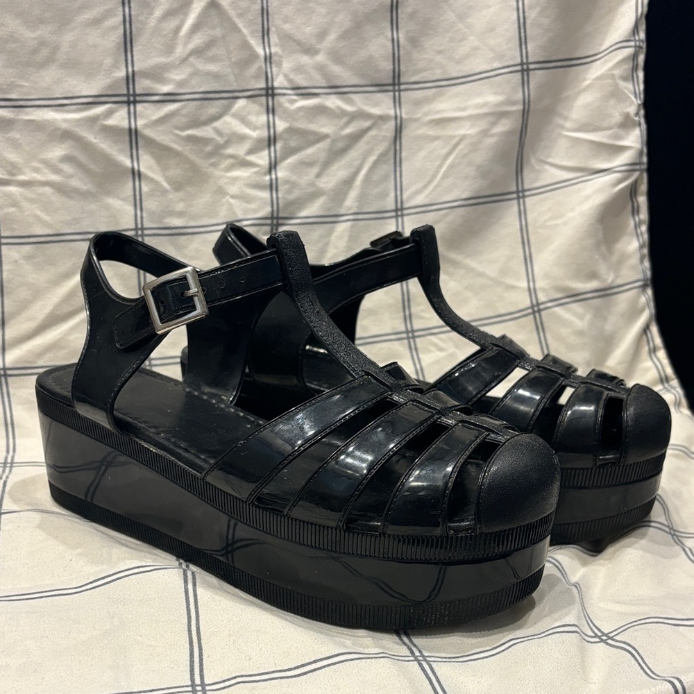 ASOS Black Platform Sandals